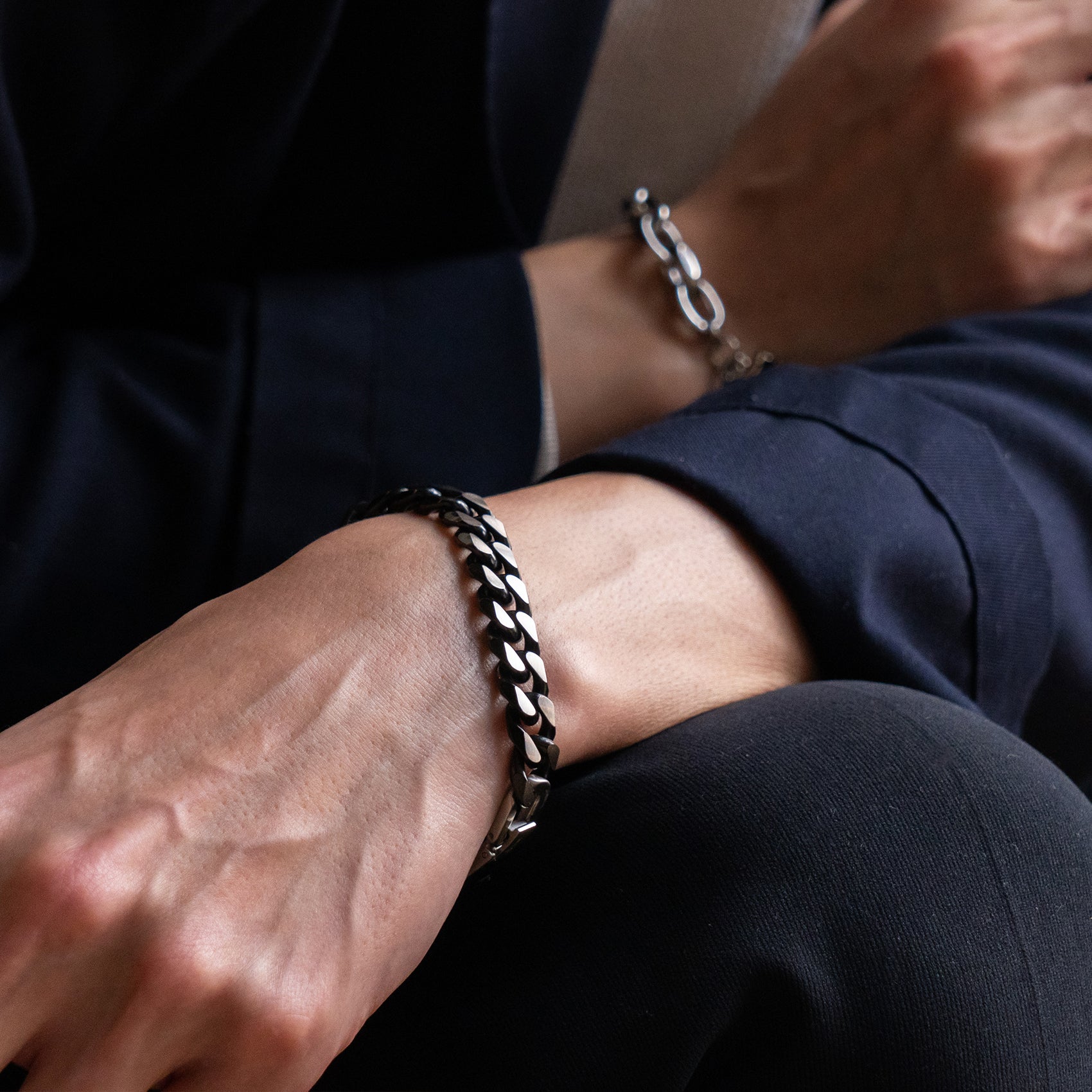 ブラックチェーンブレスレット(L) / BSB-270 – BLESS