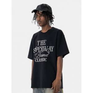 Bless Custom Letter Rhinestone Embellished T-Shirt | Bless