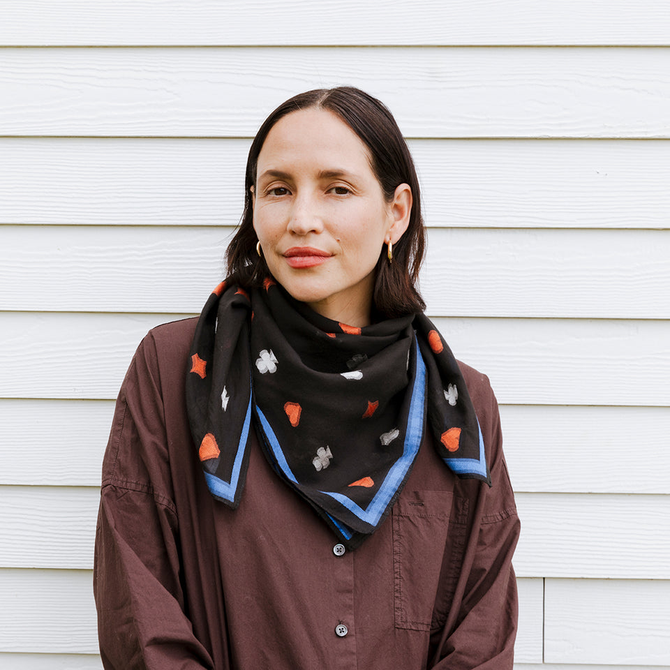 Spades Jacquard Silk Scarf – Block Shop