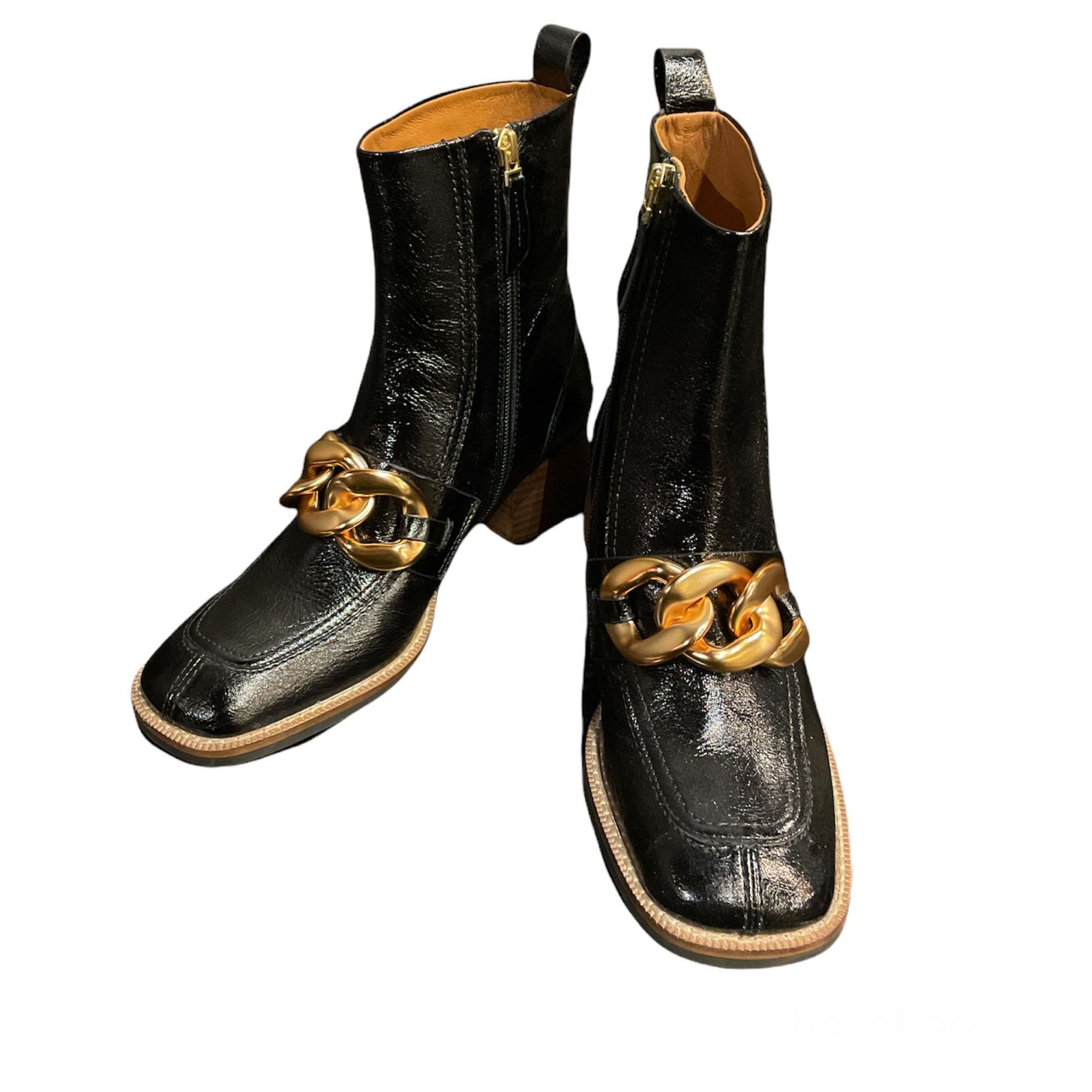 BRUNO PREMI ブルーノ プレミ エナメルショートブーツ シューズ