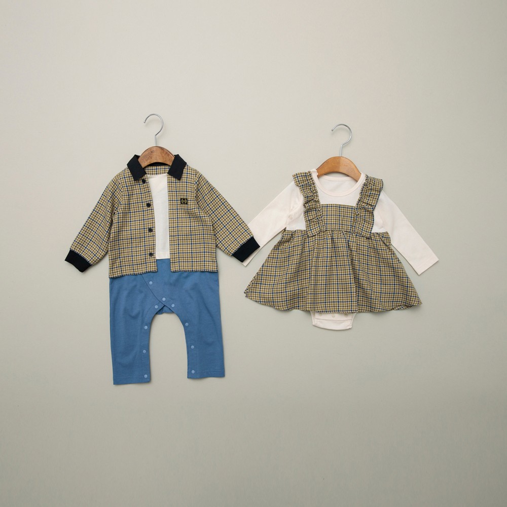 ベビー/おそろい】チェック柄カバーオール 2024秋冬 ｜子供服&ベビー服
