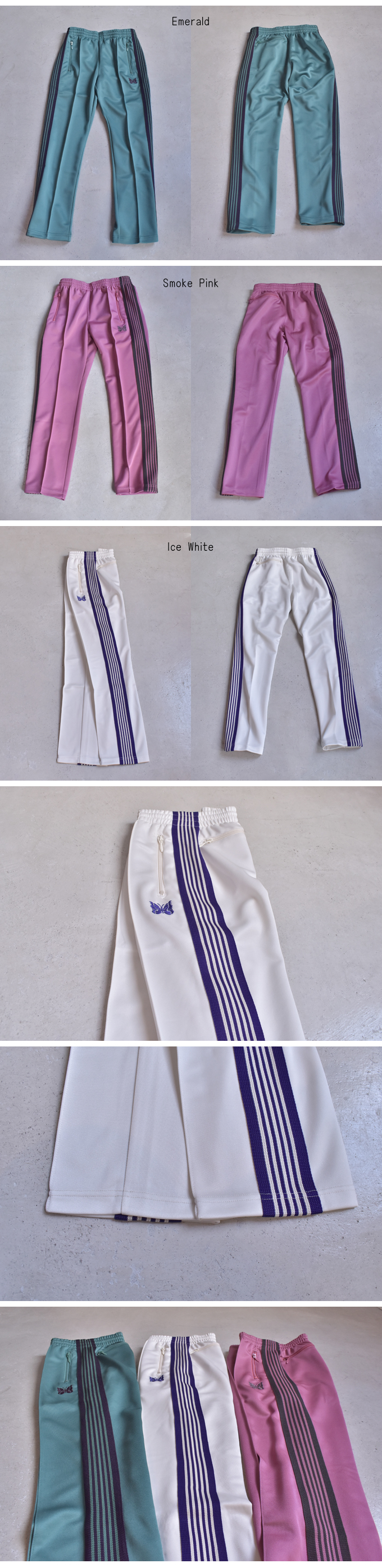NARROW TRACK PANT - POLY SMOOTH / 3 color | Needles（ニードルズ