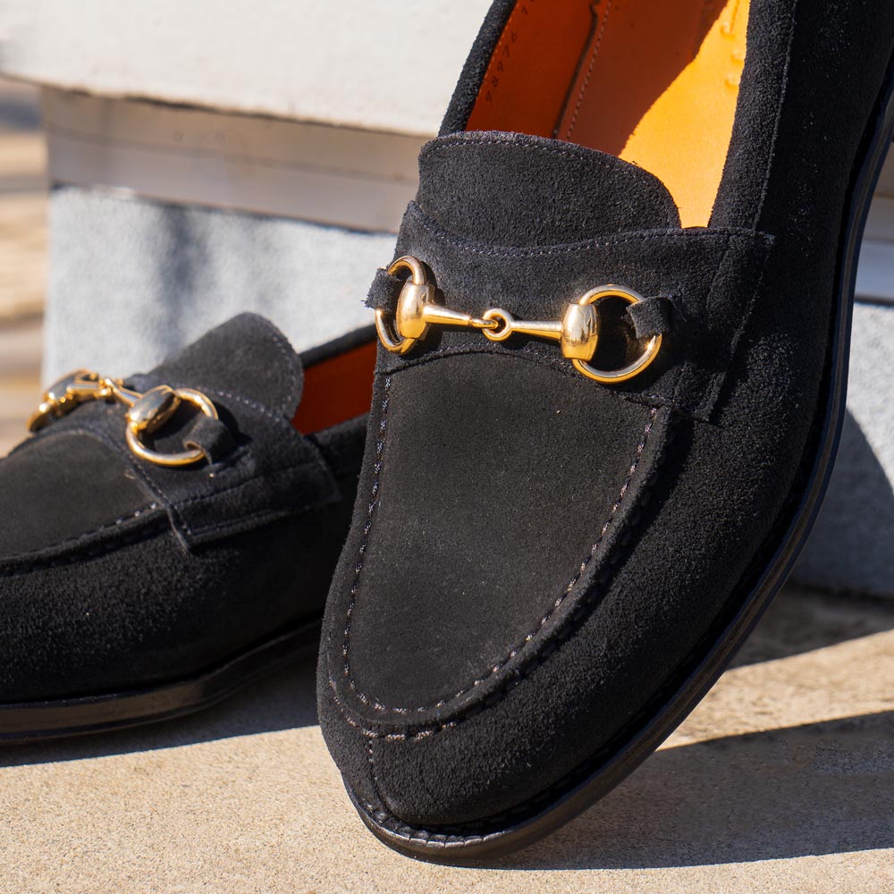 ローファー | 98976 / REPELLO SUEDE BLACK (LEATHER SOLE) - Jalan