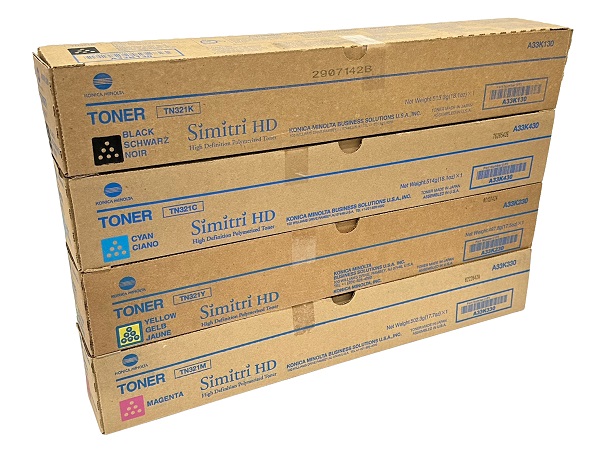 Konica Minolta Bizhub TN321 Complete Toner Cartridge Set | GM Supplies