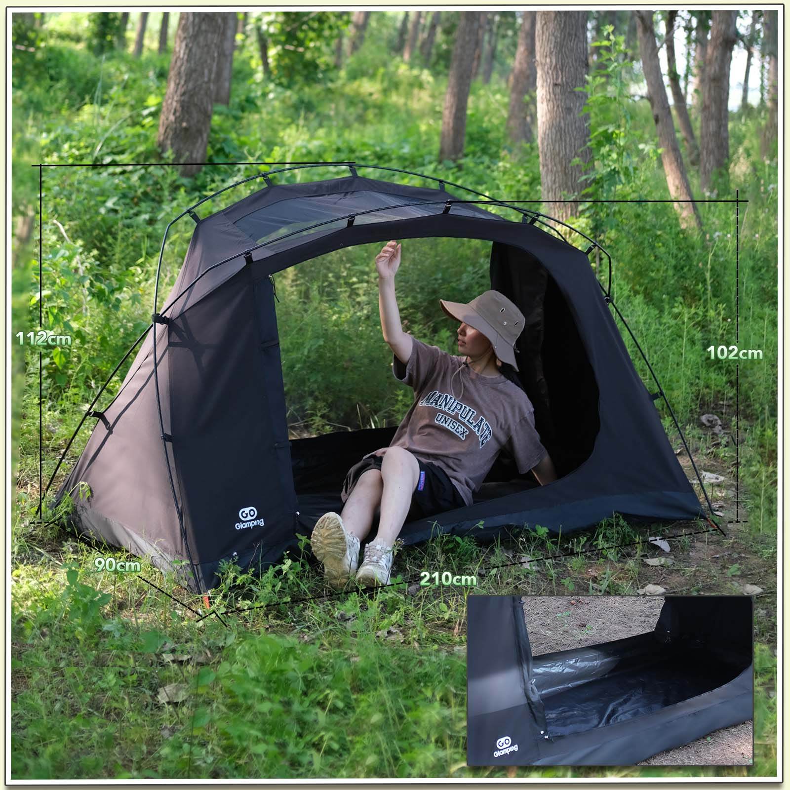 タイムセール中】GOGlamping SKY EYE 自立式テントTC