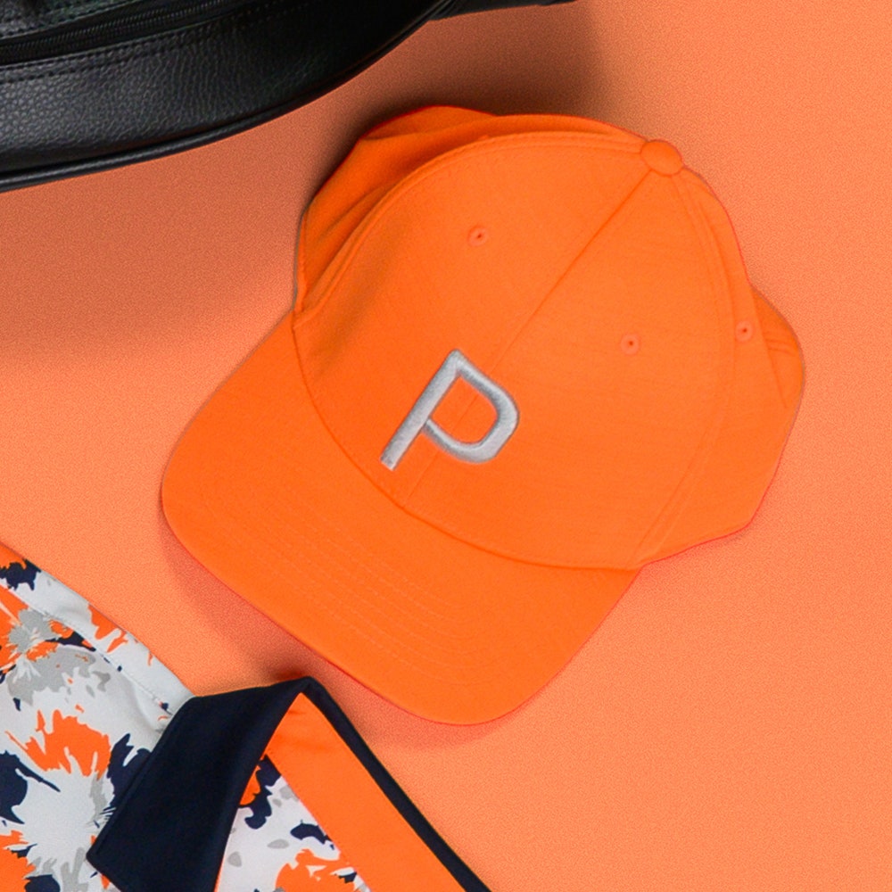 PUMA Golf Cap - P Logo - Rickie Orange SS24
