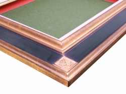 同志舎】油彩額 宮廷（金＋緑） SM[油絵・日本画用額縁] 額縁画材