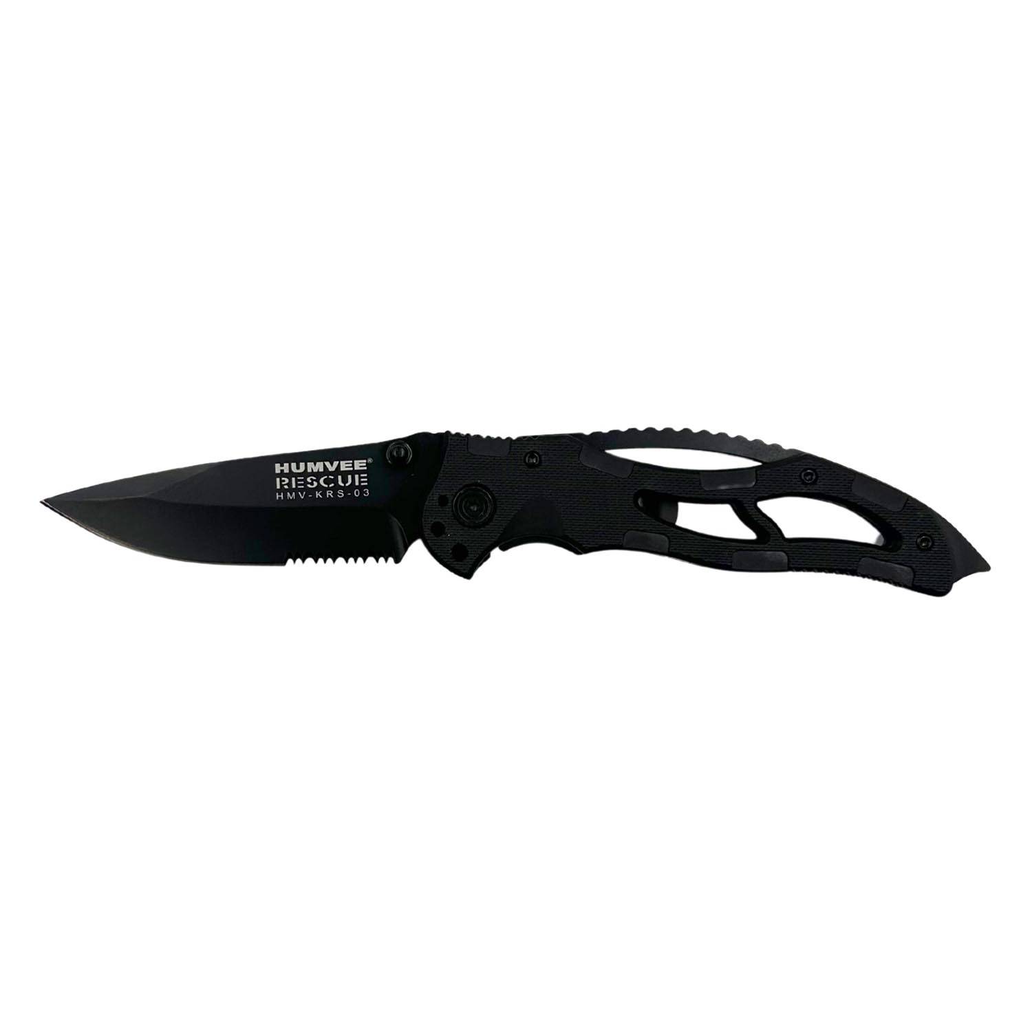 Humvee Spring Assisted Drop Point Rescue Knife | Galls