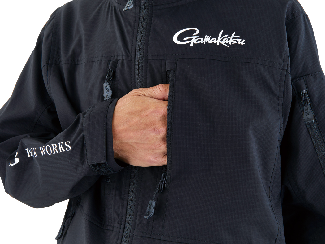 ストレッチウィンドブレーカー(BLACK WORKS) GM3739 | がまかつ