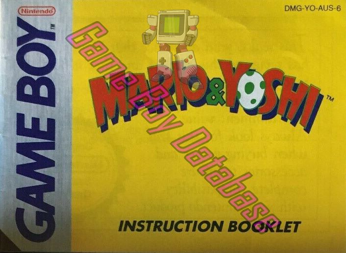 Mario & Yoshi (AUS-1) - Informations - Game Boy Database