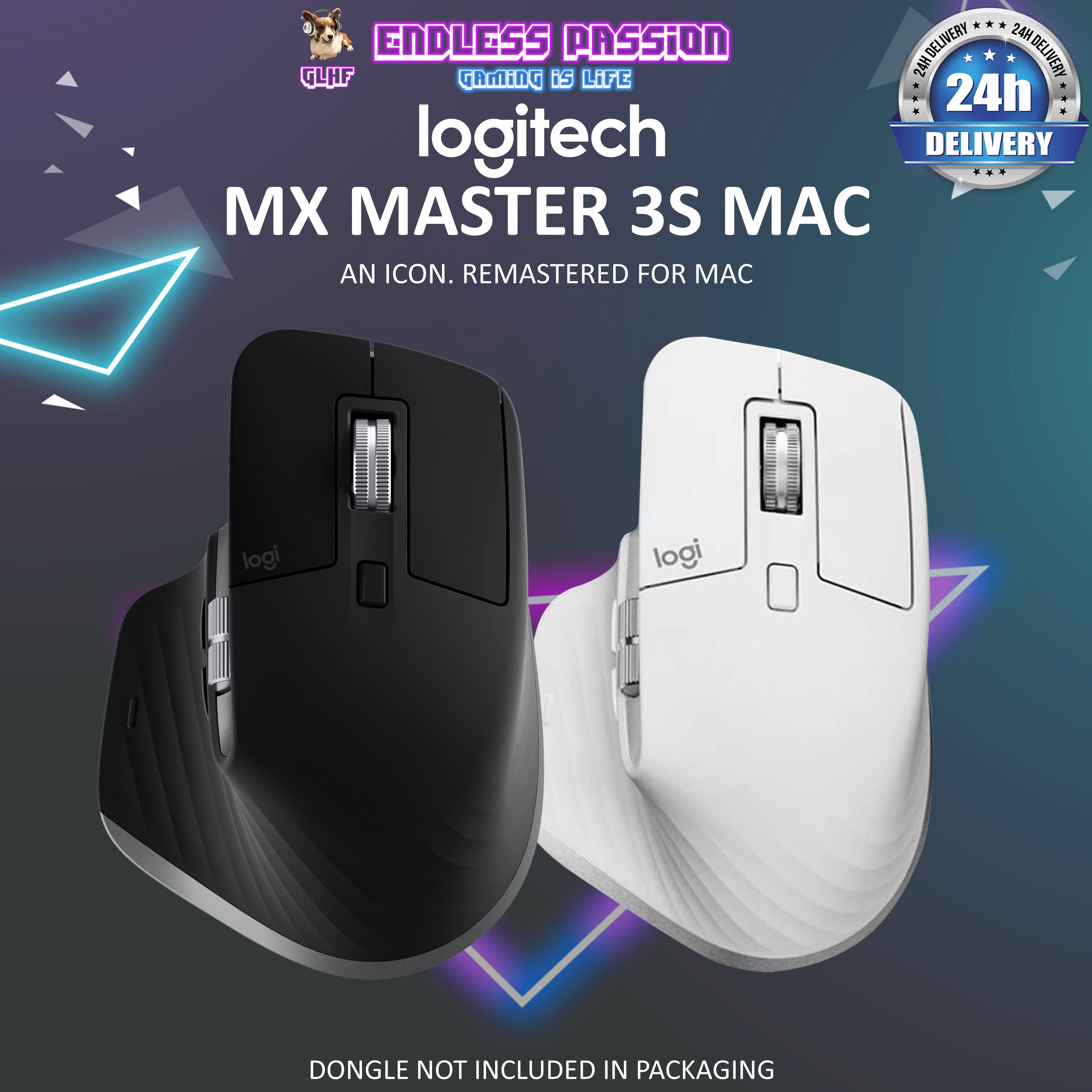Logitech MX Master 3S for Mac Performance Wireless Mouse – Endless