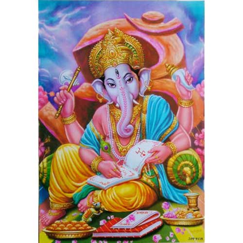 ガネーシャ神ポスター（光沢） | ガネーシャ神と開運グッズ