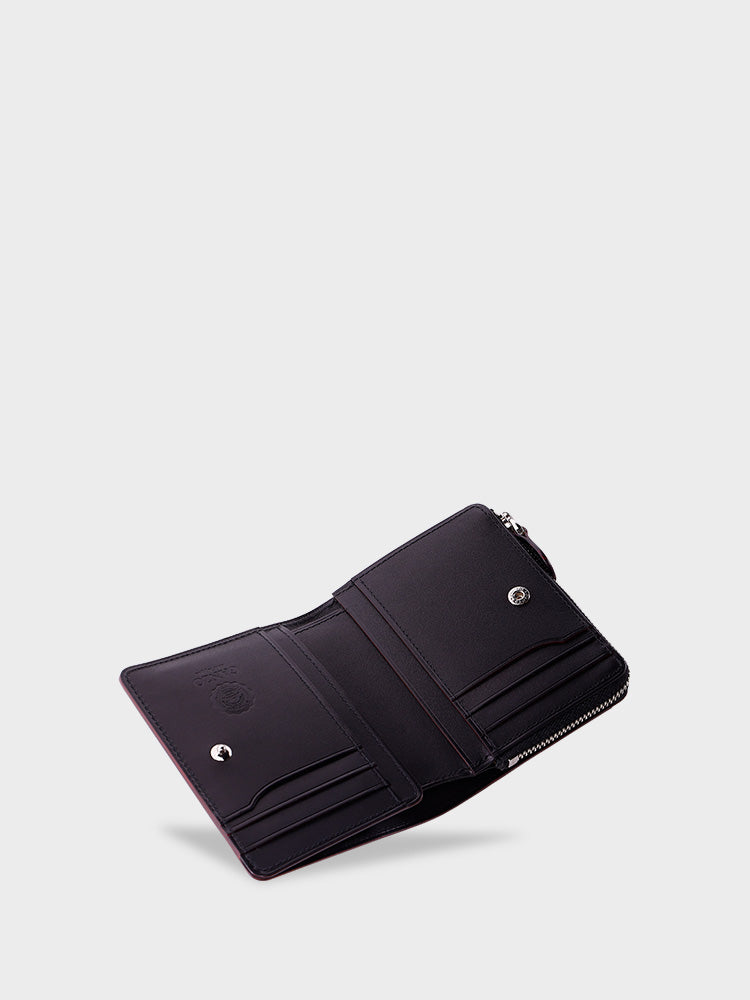 CORDOVAN R.C. L zip bi-fold wallet – GANZO Official Store