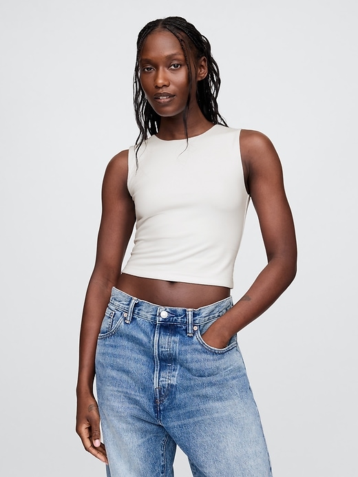 CloseKnit Jersey Crop Tank Top | Gap