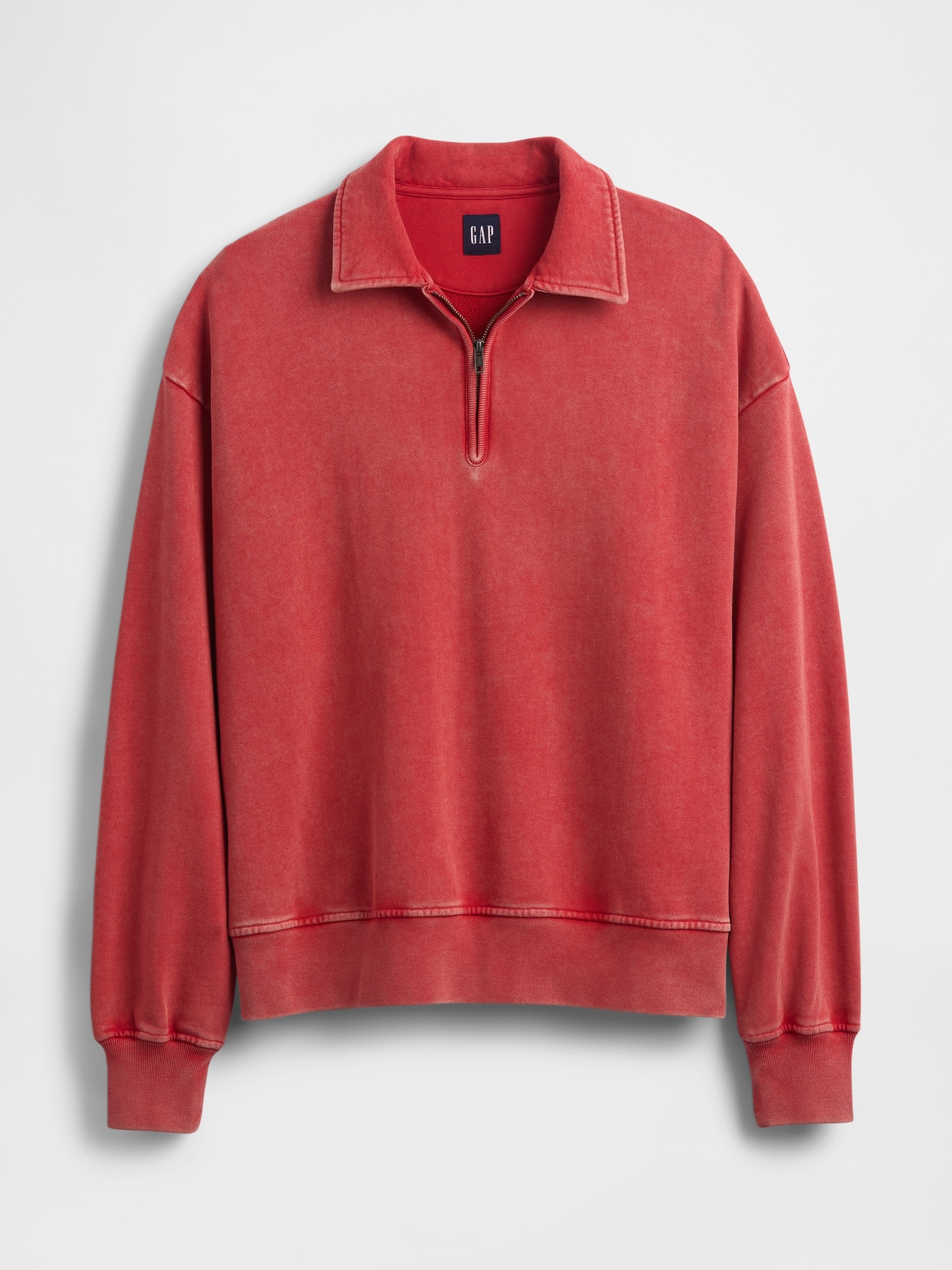 Heavyweight Oversized Quarter-Zip Pullover | Gap