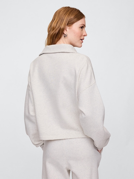 Oversized Quarter-Zip Sweatshirt | Gap Factory