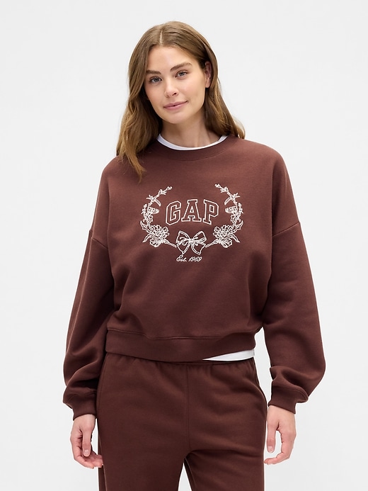 Oversized Wedge Gap Logo Sweatshirt | Gap Factory