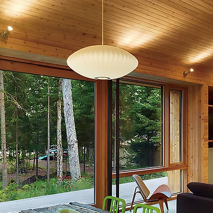 ミッドセンチュリー照明の代表作・ジョージネルソン・バブルランプ