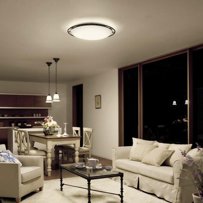 スカボ風 シーリングライト ~12畳 リモコン式｜照明のライティング