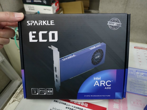 SPARKLE、1スロット・ロープロファイル対応のIntel Arc A310