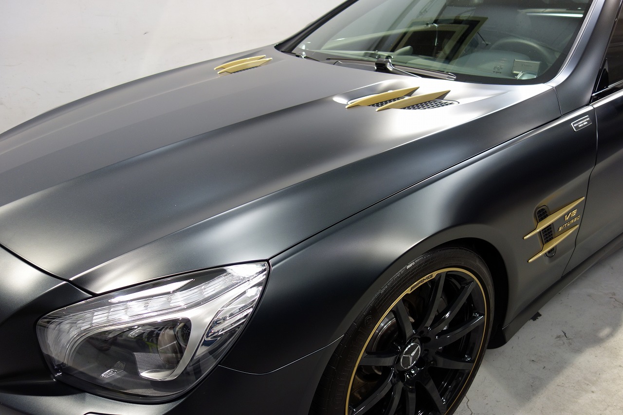 マット塗装コーティング施工 メルセデスベンツ／AMG SL63
