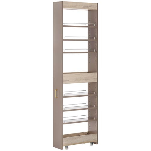 ワゴンラック ハイタイプ 幅16～20cm キッチン収納 すき間ワゴンラック