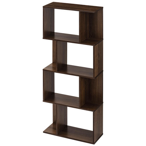 ディスプレイシェルフ 4段 本棚 ラック オープンラック おしゃれ ぼん