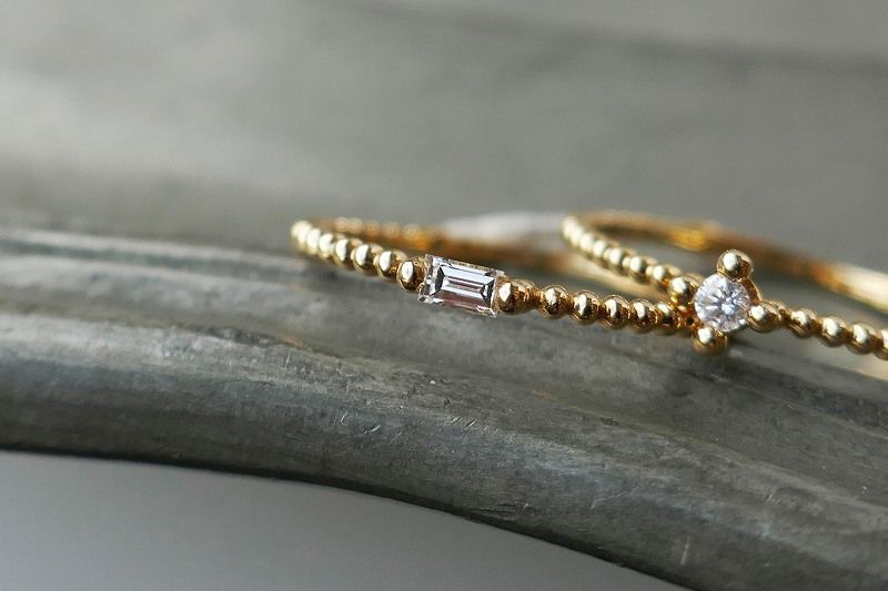 e.m. - 【即日発送可】little emblem ダイヤモンドリング(K18)(11号