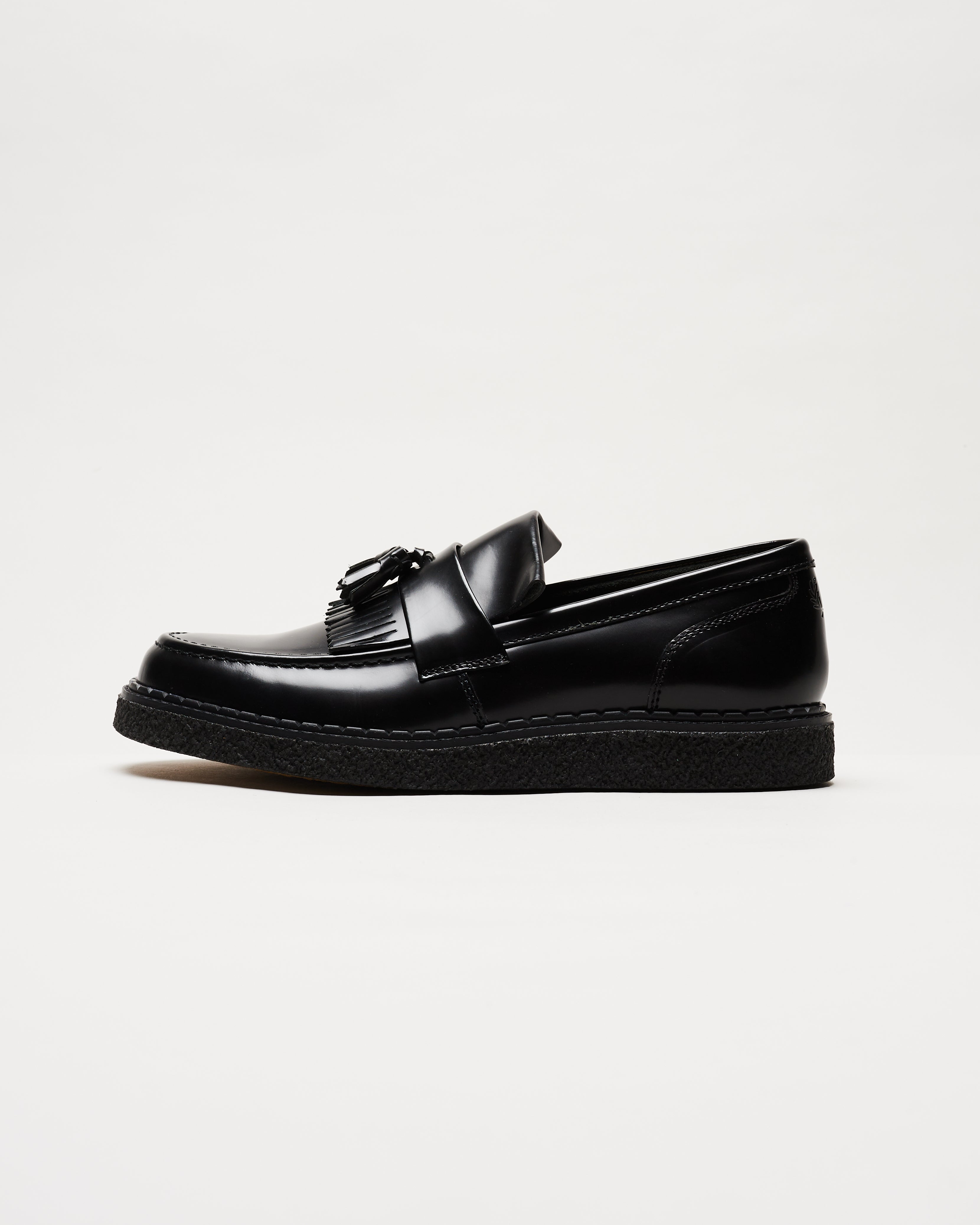Fred Perry Tassel Loafer Black – George Cox