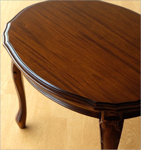 ローテーブル マホガニー 無垢材 アンティーク調 クラシック おしゃれ