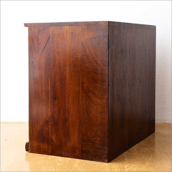 サイドボード 木製 無垢 キャビネット 扉付き収納棚 アンティーク