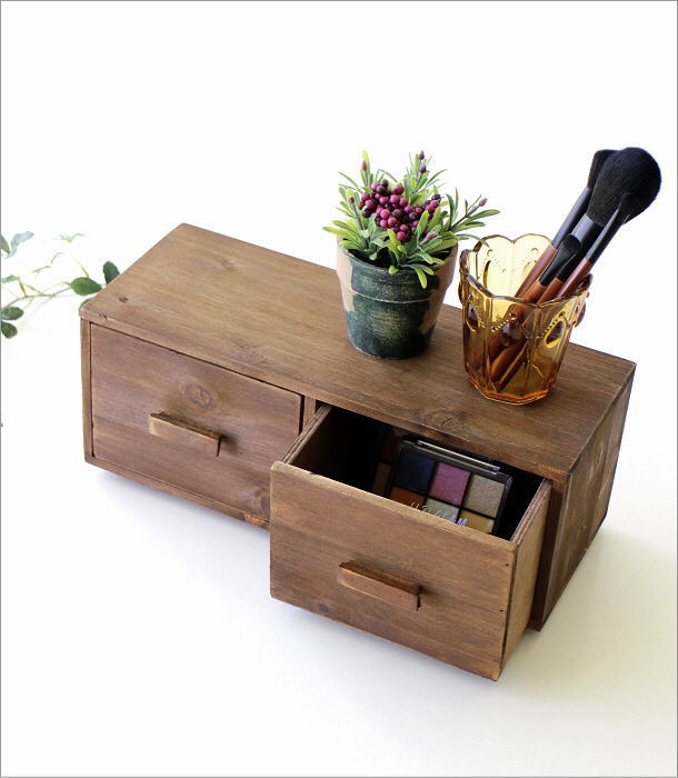 卓上収納 引き出し 木製 卓上チェスト 小物入れ 小物収納ケース