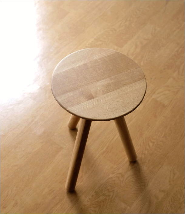 スツール 木製 天然木 ウッドスツール おしゃれ オーク 無垢材 ウッド