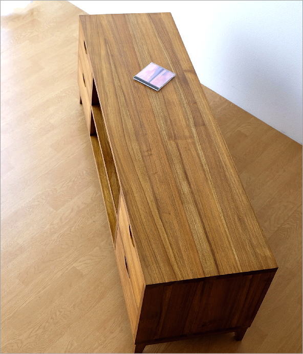 テレビボード チーク 無垢材 天然木 モダン 幅150 TWローボード150A