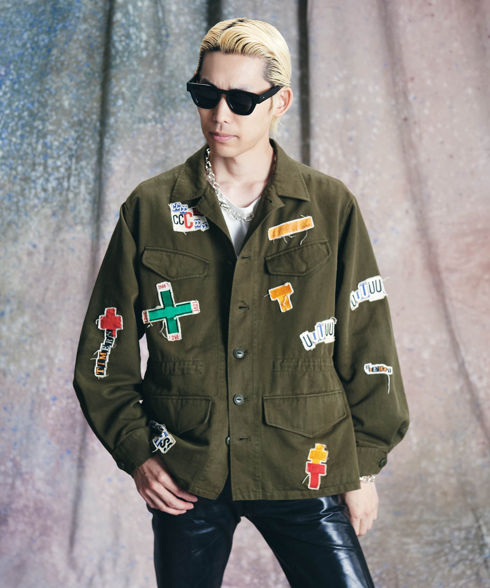 GB0425/KI03 : THE TIMERS Military Shirt Jacket / ザ・タイマーズ