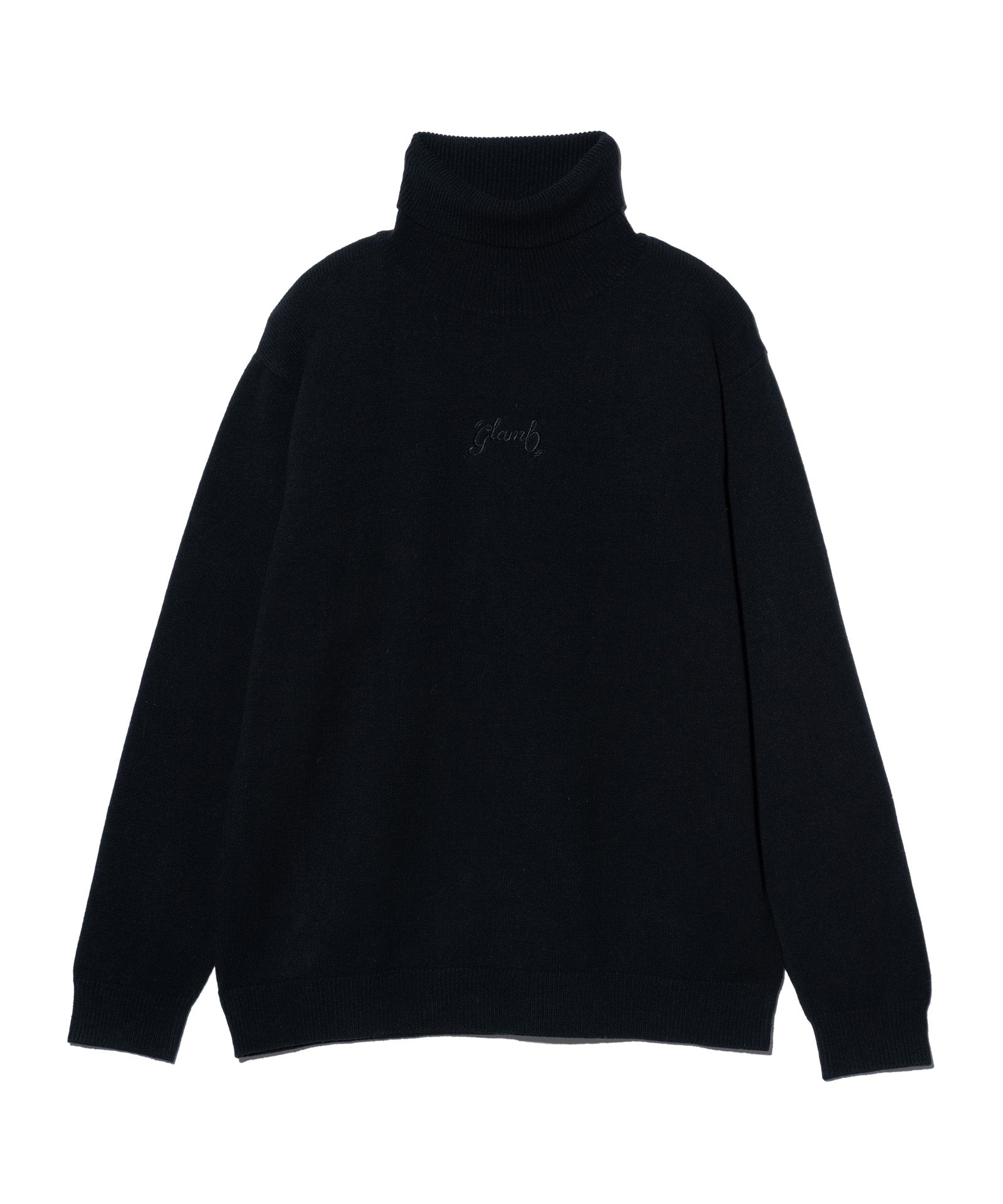 GB0325/KNT13 : Spin Logo Turtle Neck Knit / スピンロゴ