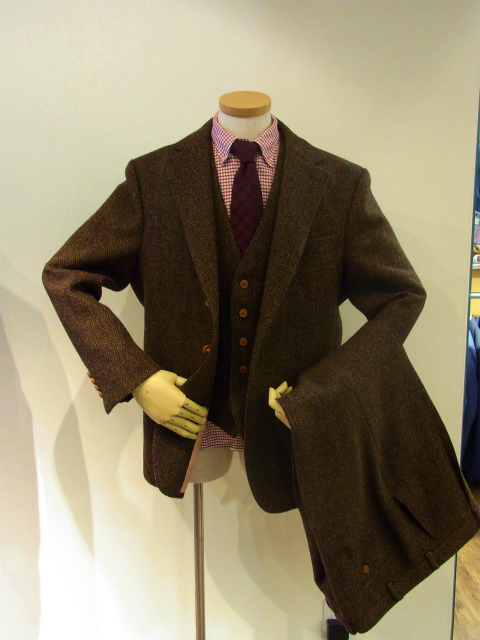 ハリスツイードスリーピース＞オーダースーツ東京｜オーダースーツなら