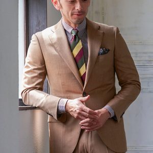 ベージュスーツ・無地のコーディネート（REDA）｜1642-508｜オーダー