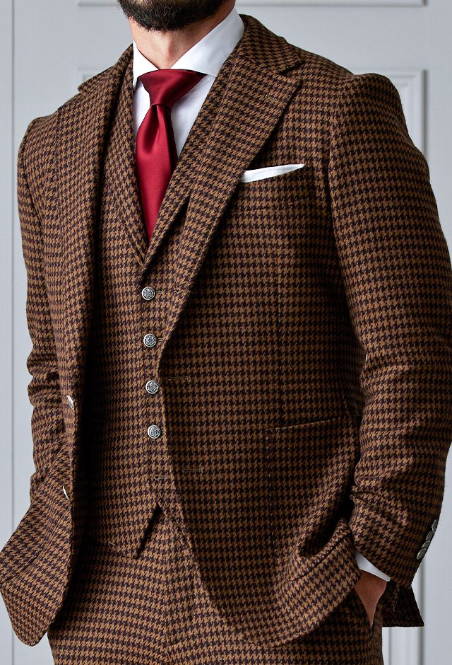 ブラウンスーツ・その他のコーディネート（FOX BROTHERS）｜FJ350