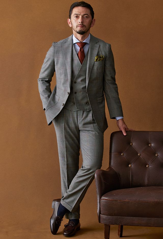 ベスト付きスリーピーススーツのご注文増えてます【オンラインオーダー