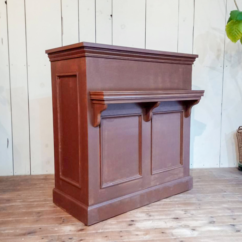 レストラン向け受付カウンターアンティークブラウンW950＠大阪東京名古屋