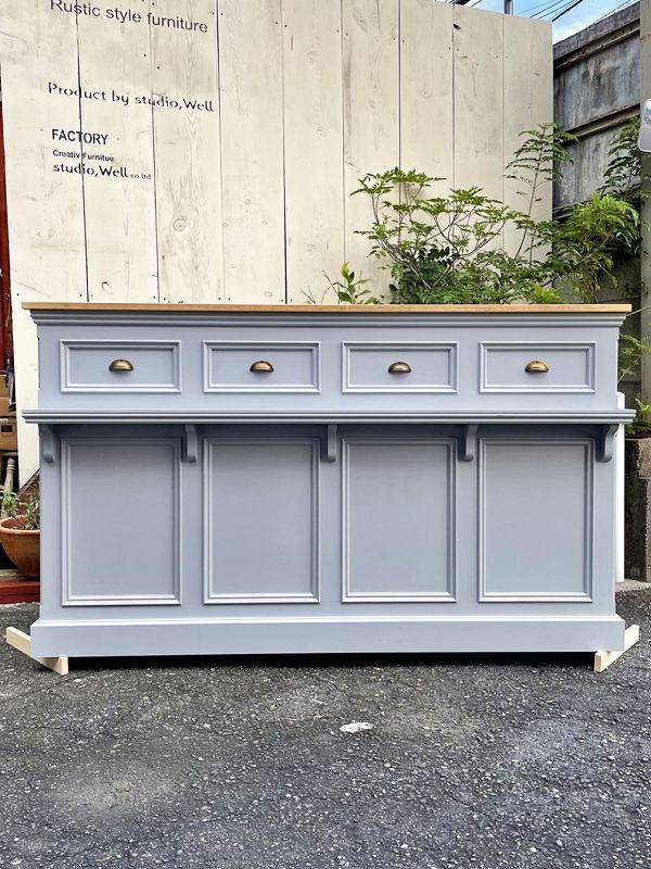 フェス出店や移動販売向けのキャスター付きレジカウンターW1800@大阪