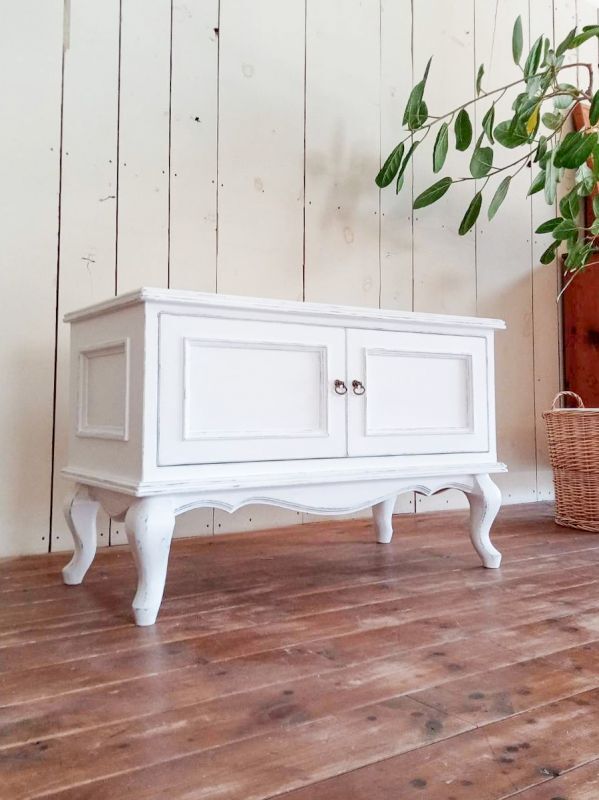 かわいい猫足テレビボード白家具姫家具のオーダーメイド専門店@大阪