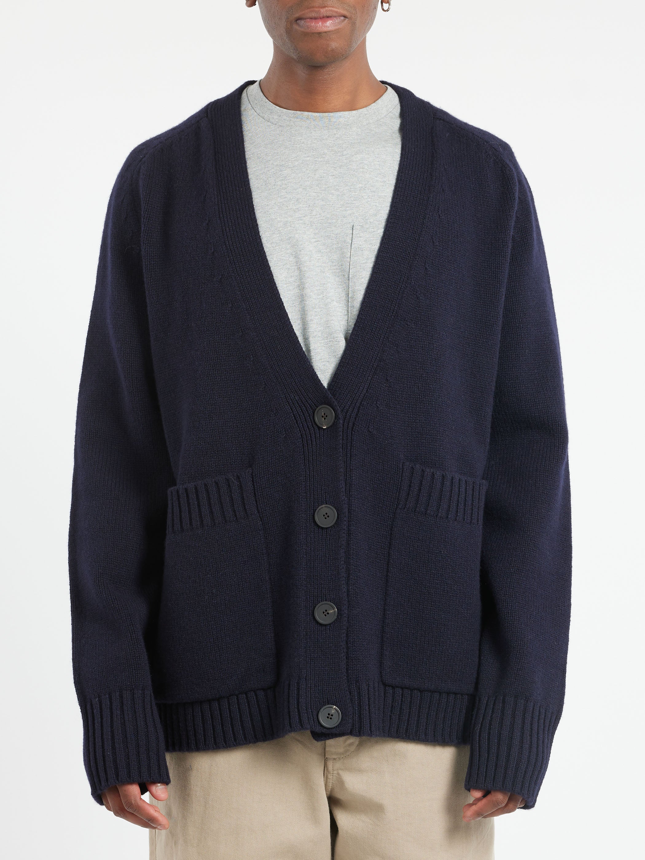 Studio Nicholson - Sen Cardigan in Darkest Navy – gravitypope