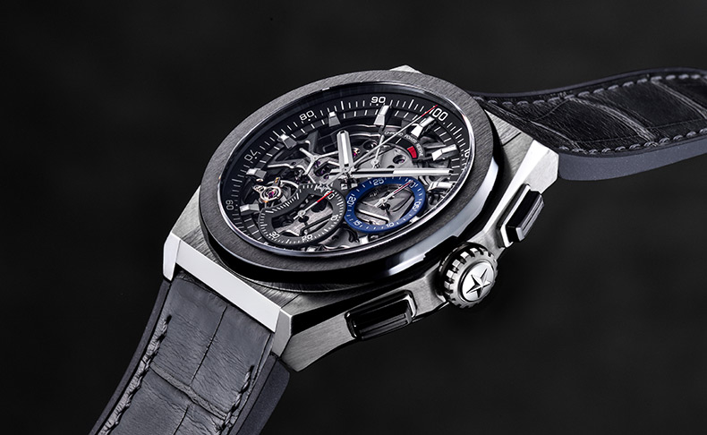 ゼニス(ZENITH) ブラックベゼルとグレーストラップのショップ限定