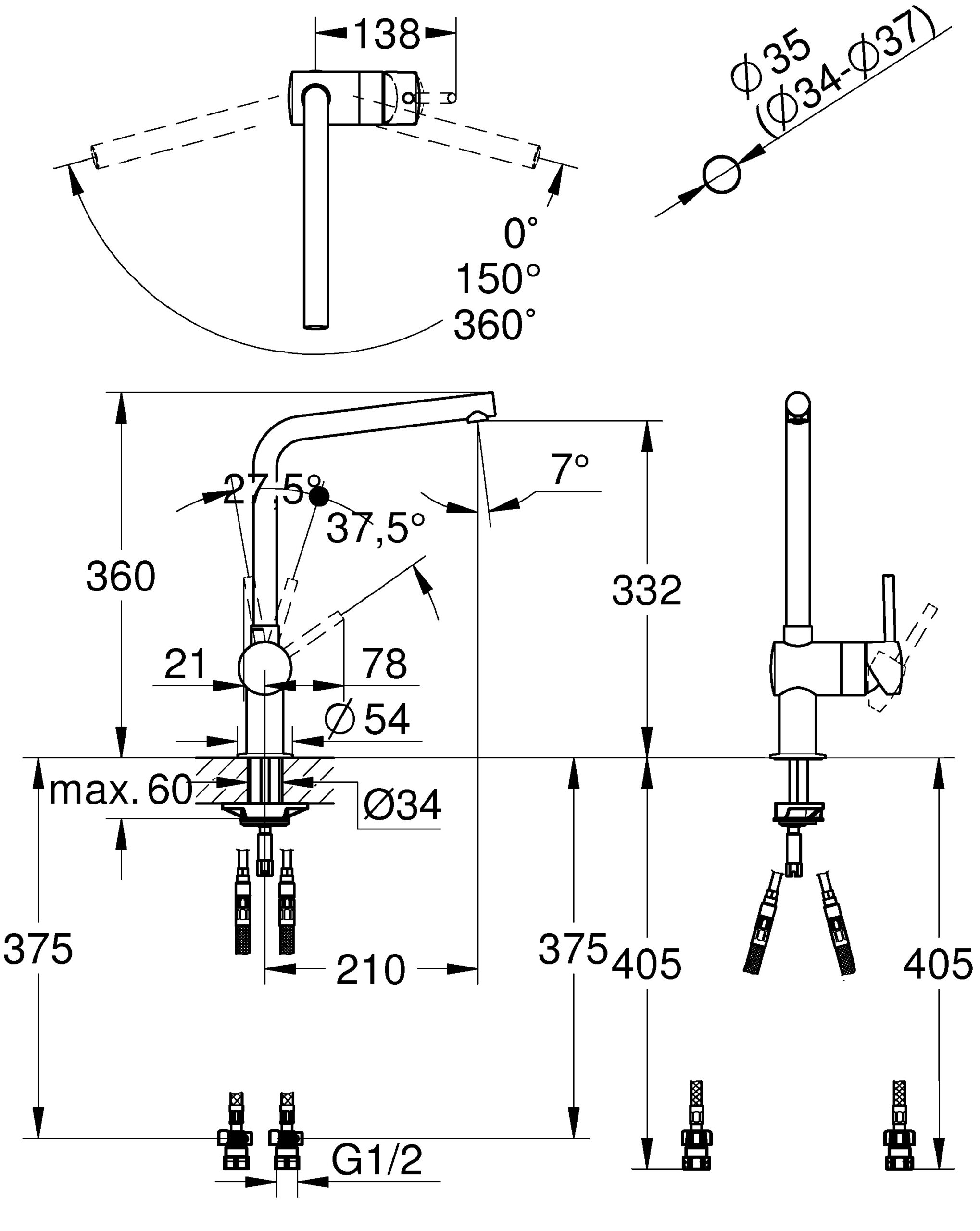 シングルレバーキッチン混合栓 コールドスタート仕様 寒冷地仕様｜製品