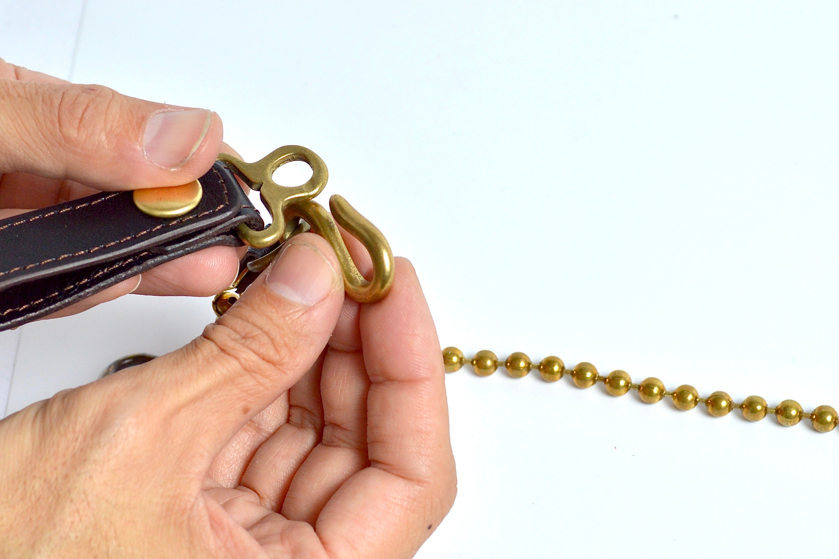 ボールウォレットチェーン：BWC-100：ホースハイド