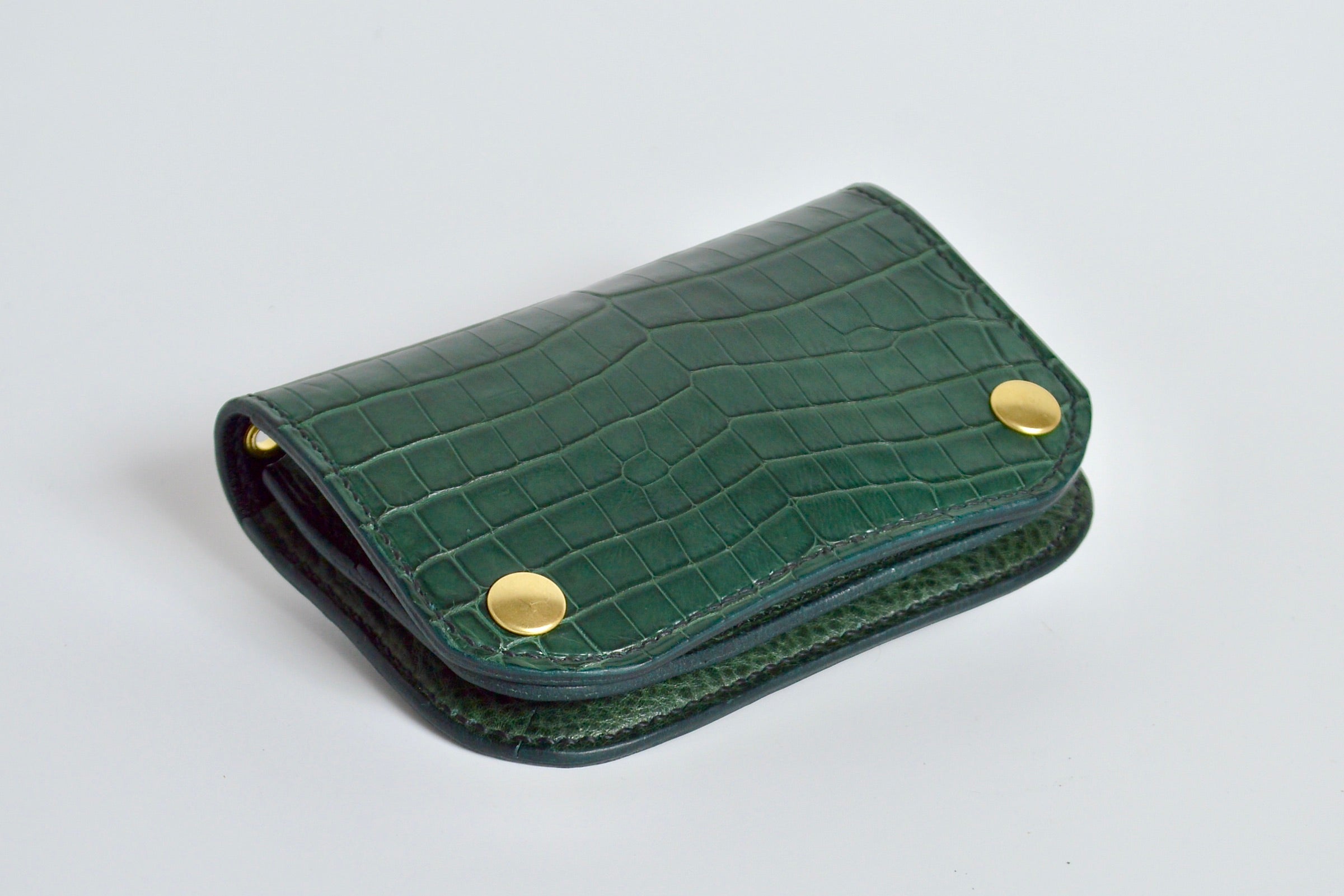 クロコダイル仕様：ショートトラッカーウォレット