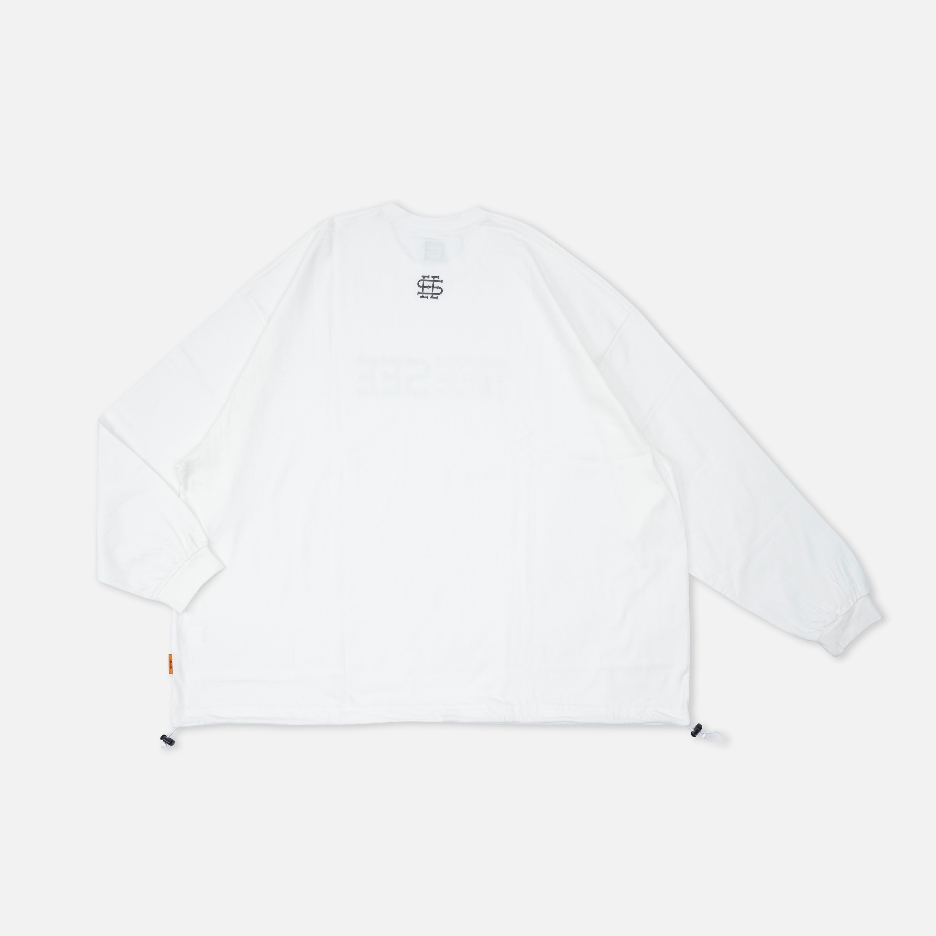 SEE SEE SUPER BIG FLAT LS TEE W DRAWSTRINGS