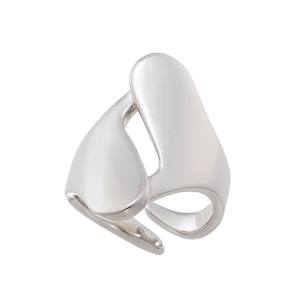 GSTV パラジウムシルバー950 エキセントリック リング